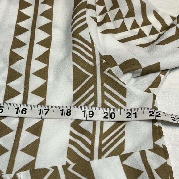 NWT Silk & Salt Women's Midi Dress Long Sleeve Geometric Print Size Medium - Picture 10 of 12